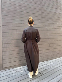 Misswhence 38527 Kahverengi Kapitone Detaylı Kap
