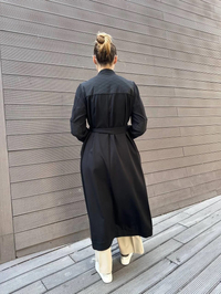 Misswhence 38527 Siyah Kapitone Detaylı Kap