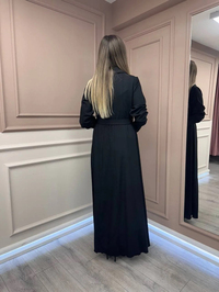 Misswhence 38803 Siyah Fermuar Detaylı Elbise