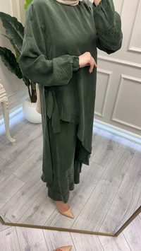 Misswhence 39003 Yeşil Tunik Takım