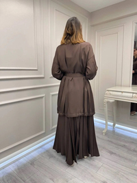 Misswhence 39203 Kahverengi Etek Takım
