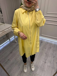 Misswhence 39302 Sarı Poplin Gömlek