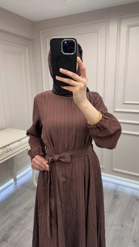 Misswhence 39844 Kahverengi Elbise