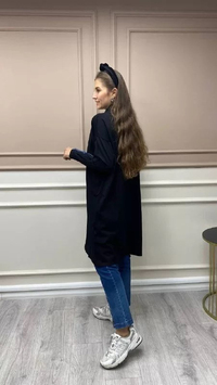 Misswhence MİSS199 Siyah Triko Tunik