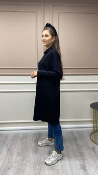 Misswhence MİSS199 Siyah Triko Tunik
