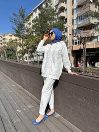 MY312 24S1101 Ekru Dantelli Takım