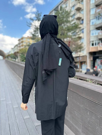 MY312 24S8216 Siyah İşlemeli Tunik