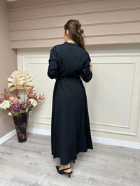Niqozza NQ50050 Siyah Azalea Dantel Detay Elbise
