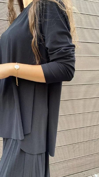 Noi 43119 Siyah Jarse Tunik
