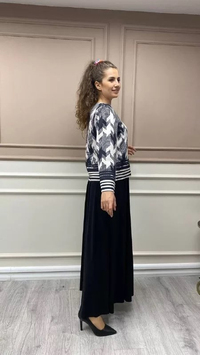 Noi 43205 Bej Kazayağı Bluz İçi Elbise
