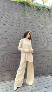 Noi 43712 Bej Bol Paça Triko Pantolon