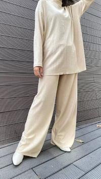 Noi 43712 Bej Bol Paça Triko Pantolon