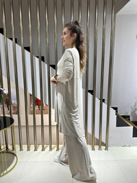 Noi 53110 Bej Elenay Pantolonlu Takım