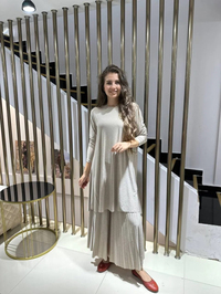 Noi 53110 Bej Elenay Pilise Pantolonlu Takım