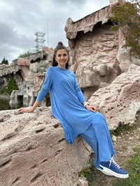 Noi 53110 Mavi Elenay Pantolonlu Takım
