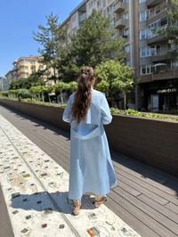 Noi 53323 Açık Mavi Arkası Kemerli Scuba Kap