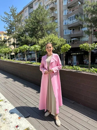 Noi 53323 Pembe Arkası Kemerli Scuba Kap