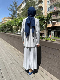 Noi 64164 Gri Elenay Etekli Takım