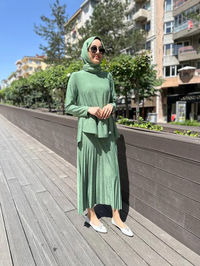 Noi 64164 Yeşil Elenay Etekli Takım