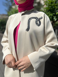 Noi 64320 Bej Scuba Ceket Pantolon Takım