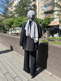 Noi 64320 Siyah Scuba Ceket Pantolon Takım