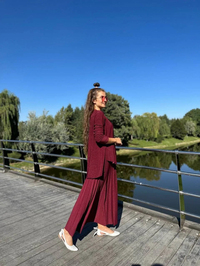 Noi 73131 Bordo Elenay Etekli Takım