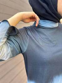 Noi 73157 Gri Jarse Balıkçı Yaka Bluz