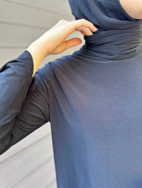 Noi 73157 Siyah Jarse Balıkçı Yaka Bluz