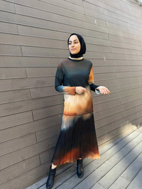 Noi 73157 Taba Jarse Balıkçı Yaka Bluz