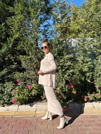 Nuss Triko 23K-602 Bej Triko Etekli Takım