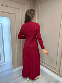 Nuss Triko 23K-603TKM Bordo Triko Etekli Takım