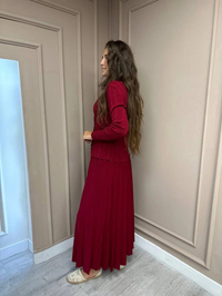 Nuss Triko 23K-603TKM Bordo Triko Etekli Takım