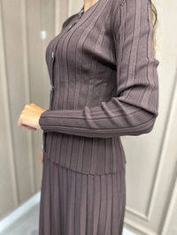 Nuss Triko 23K-603TKM Kahve Triko Etekli Takım