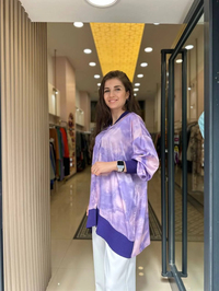 Nuss Triko 23K5008 Lila Gömlek