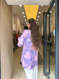 Nuss Triko 23K5008 Lila Gömlek