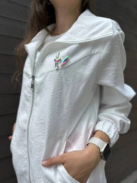 Nuss Triko 23K6011 Ekru Bomber Ceket