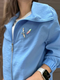 Nuss Triko 23K6011 Mavi Bomber Ceket
