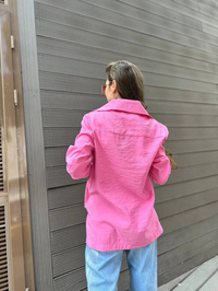 Nuss Triko 23K6011 Pembe Bomber Ceket