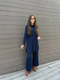 Nuss Triko 24K-610 Lacivert Pantolonlu Triko Takım