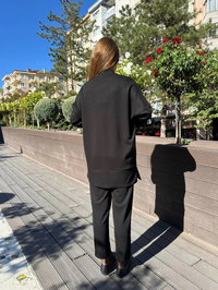 Nuss Triko 25K1016 Siyah İkili Takım
