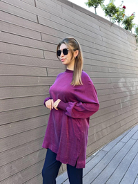 Nuss Triko 25K3005 Karadut İpek Tunik