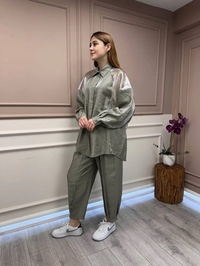 Nuss Triko 25Y1032 Gri İkili Takım
