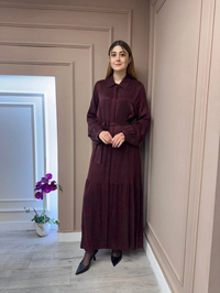 Nuss Triko 25Y2044 Bordo Elbise