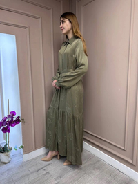 Nuss Triko 25Y2044 Kekik Elbise