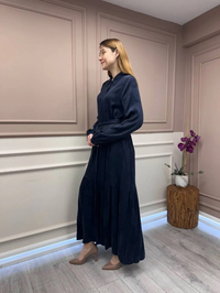 Nuss Triko 25Y2044 Lacivert Elbise