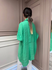 Nuss Triko 25Y3001 Yeşil Tensel Gömlek
