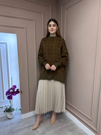 Nuss Triko 25Y3009 Kahve Tunik