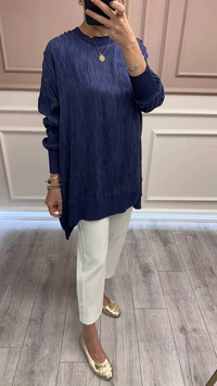 Nuss Triko 25Y3009 Lacivert Tunik