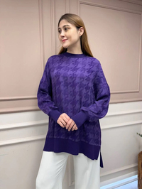 Nuss Triko 25Y3009 Mor Tunik