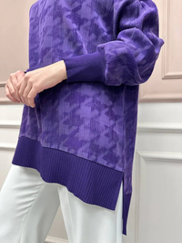 Nuss Triko 25Y3009 Mor Tunik